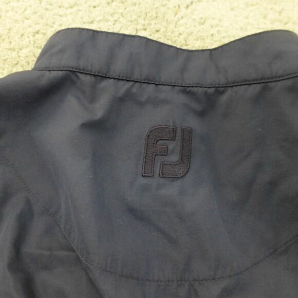 Footjoy FJ Jacket Mens XL Vest Golf Blue Sleeveless Windbreaker Mock Neck - Picture 3 of 8